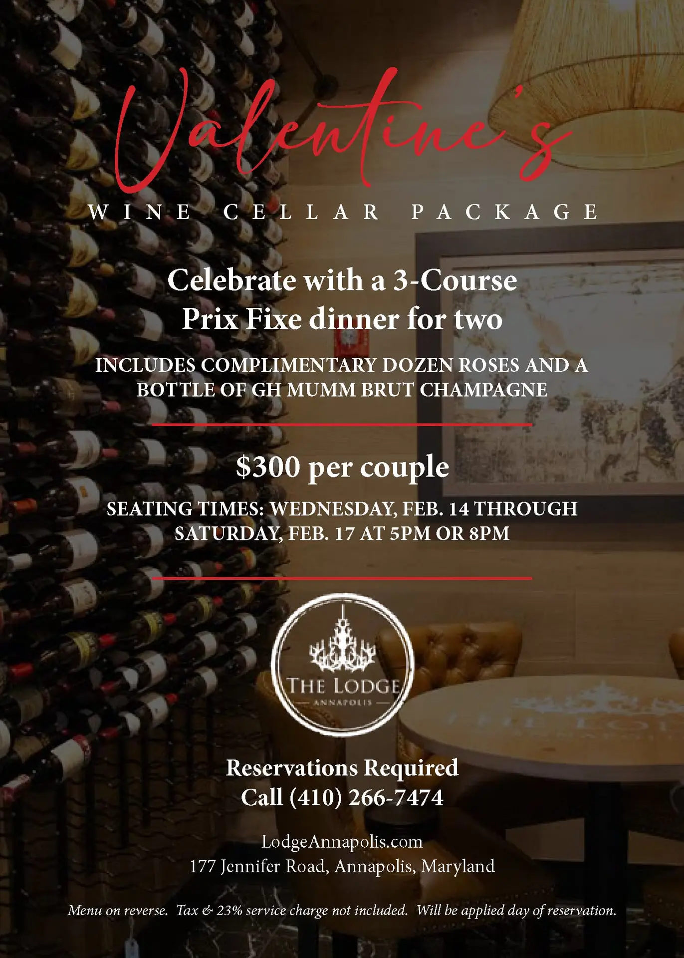 Valentines Wine Cellar The Lodge Annapolis